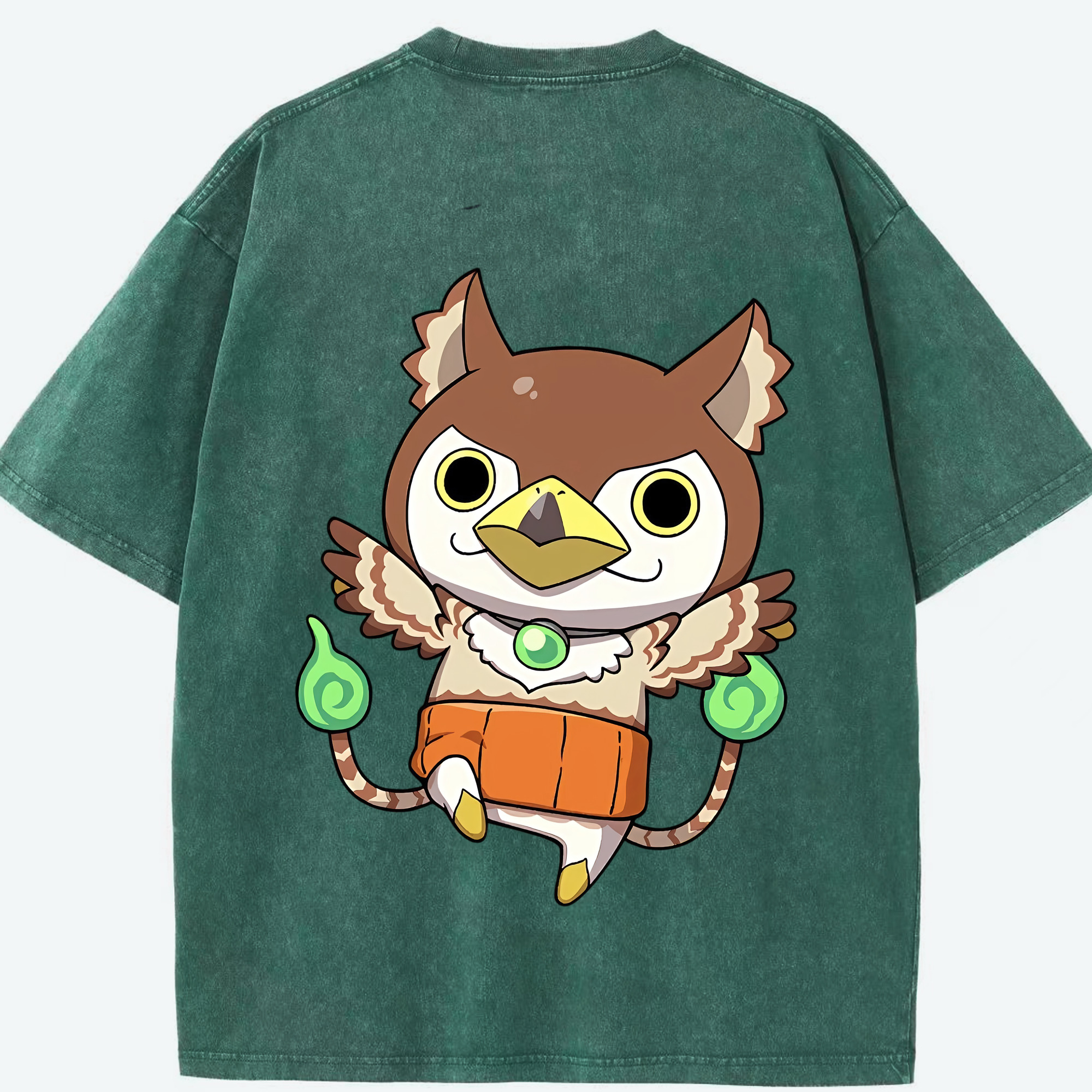 （画像用） 妖怪ウォッチ Yo-kai Watch 綿100% ヴィンテージ風 半袖Tシャツ（背面プリント）